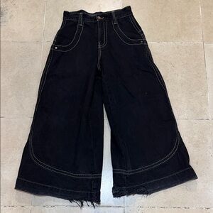 Y2K JNCO Kangaroo Limited Edition Black Flare Wide-Leg Jeans